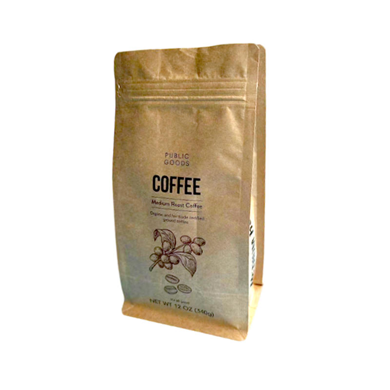 Tough, durable, breathable, tear-resistant Degradable Kraft Paper Pouch