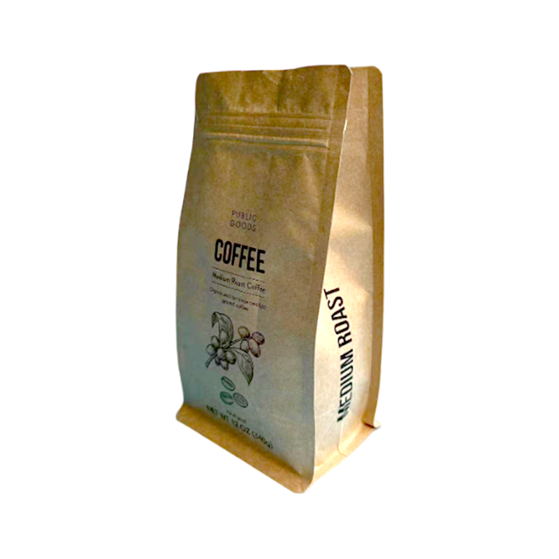 Tough, durable, breathable, tear-resistant Degradable Kraft Paper Pouch