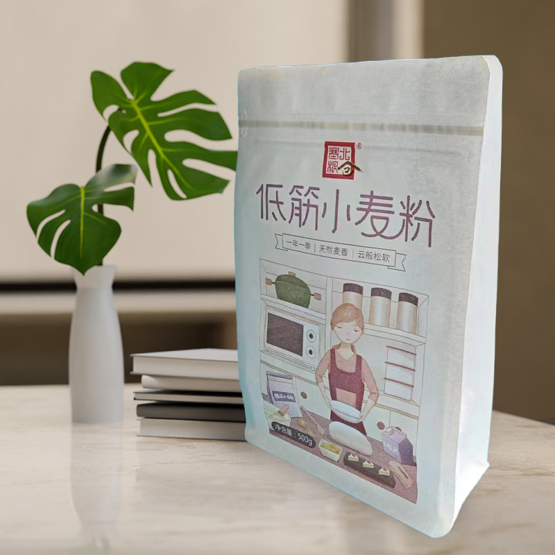 Tough, durable, breathable, tear-resistant Degradable Kraft Paper Pouch