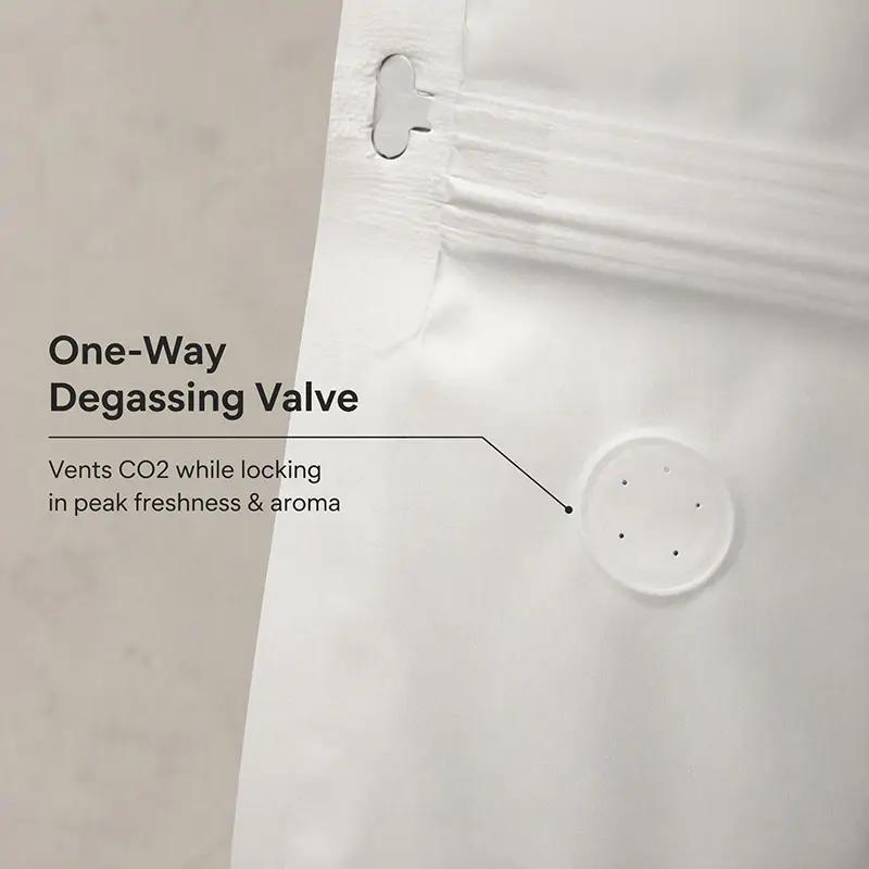 Stock Blank Coffee Bags with Valve Stock Blank Coffee Bags with Valve