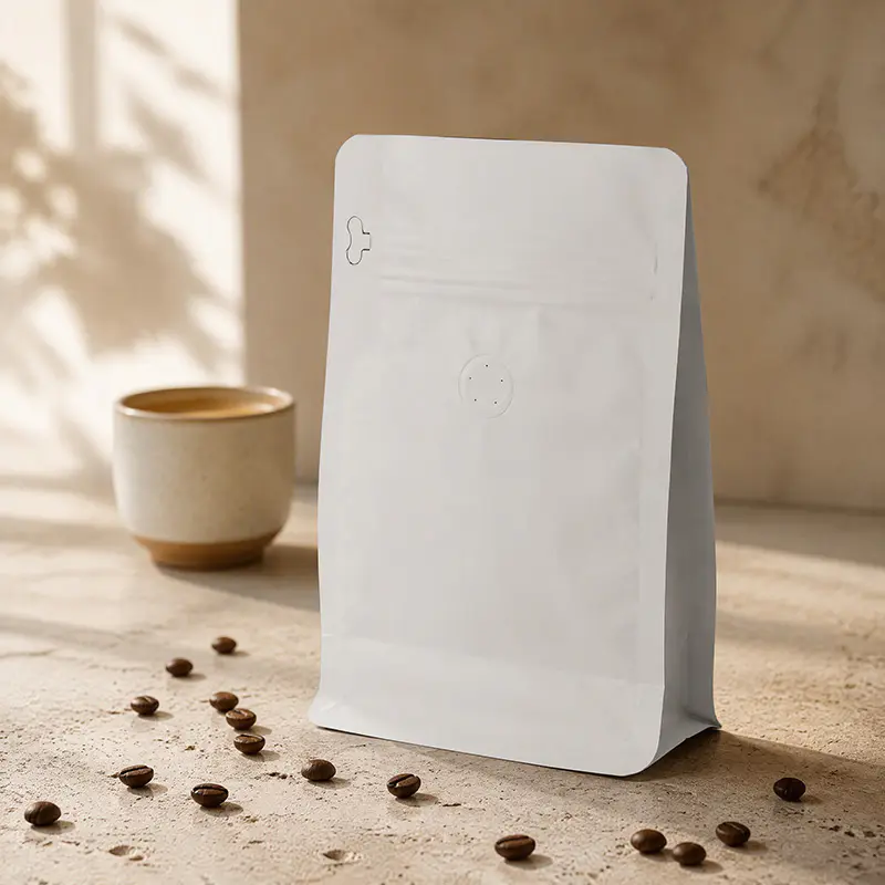Stock Blank Coffee Bags with Valve Stock Blank Coffee Bags with Valve