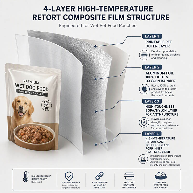 Retort Pouches for Pet Wet Food Retort Pouches for Pet Wet Food