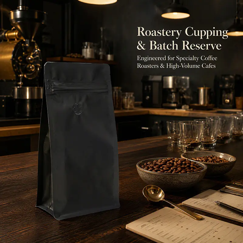 Stock Blank Coffee Bags with Valve Stock Blank Coffee Bags with Valve