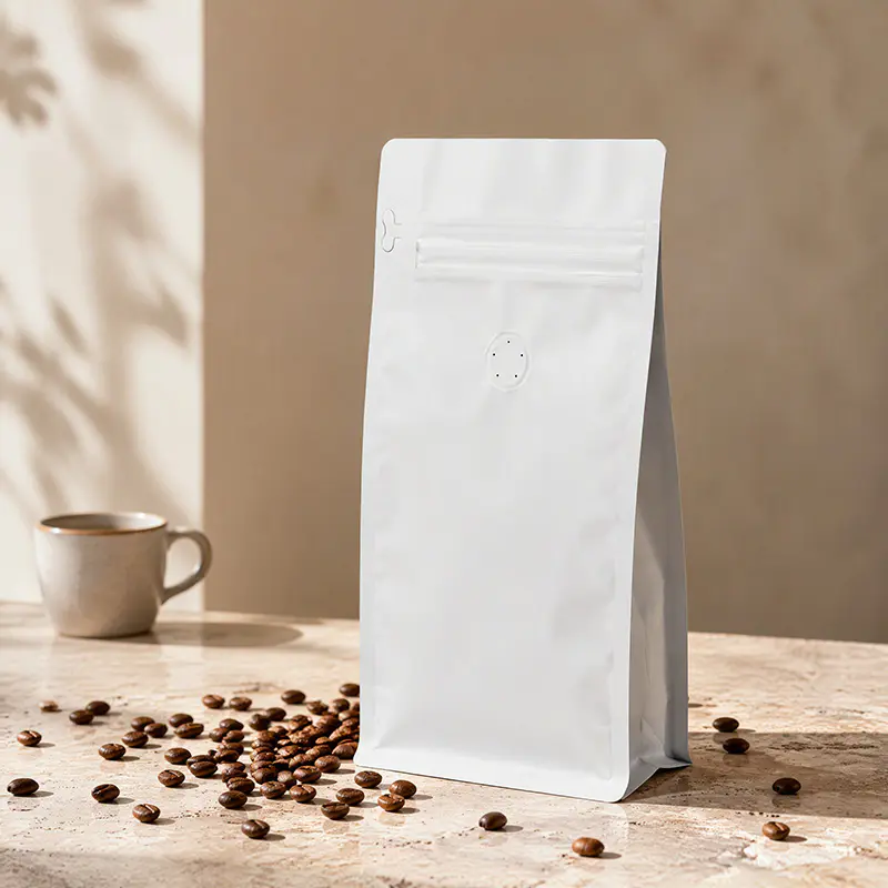 Stock Blank Coffee Bags with Valve Stock Blank Coffee Bags with Valve