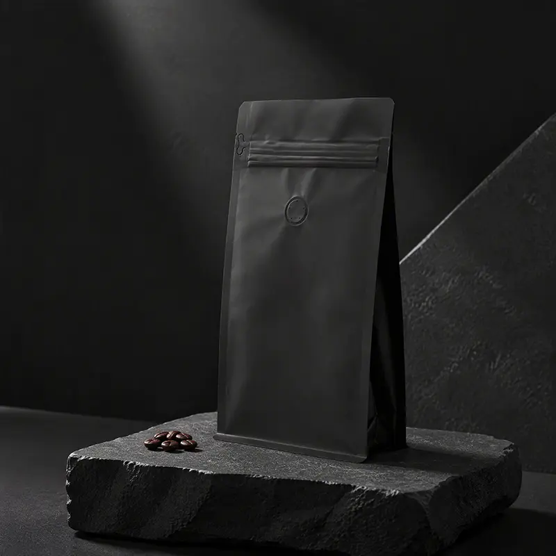Stock Blank Coffee Bags with Valve Stock Blank Coffee Bags with Valve