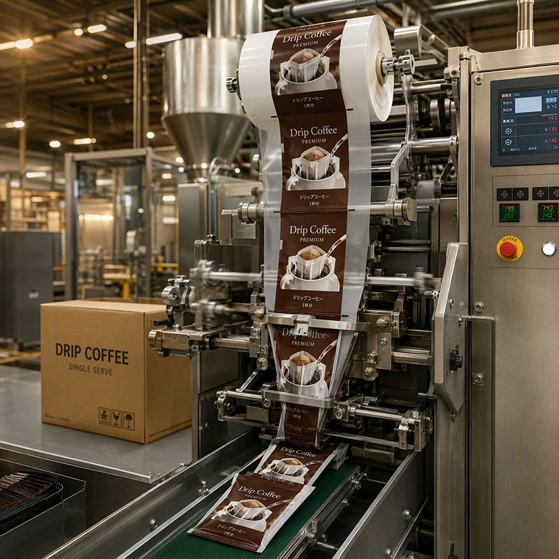 Drip Coffee Roll Film for Automatic Machines Drip Coffee Roll Film for Automatic Machines