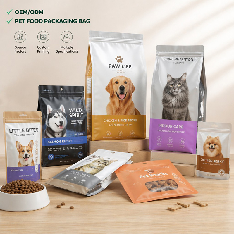 Composite Film Dry Pet Food Packaging Bags Composite Film Dry Pet Food Packaging Bags