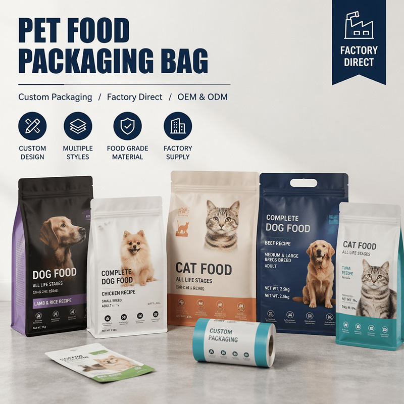 Composite Film Dry Pet Food Packaging Bags Composite Film Dry Pet Food Packaging Bags