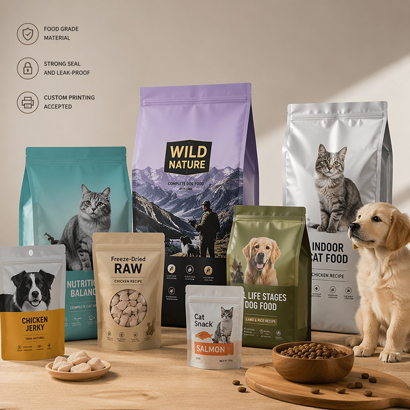 Composite Film Dry Pet Food Packaging Bags Composite Film Dry Pet Food Packaging Bags