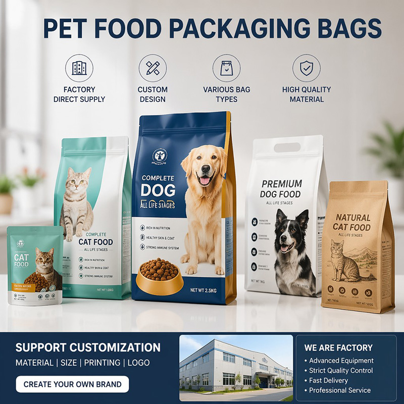 Composite Film Dry Pet Food Packaging Bags Composite Film Dry Pet Food Packaging Bags