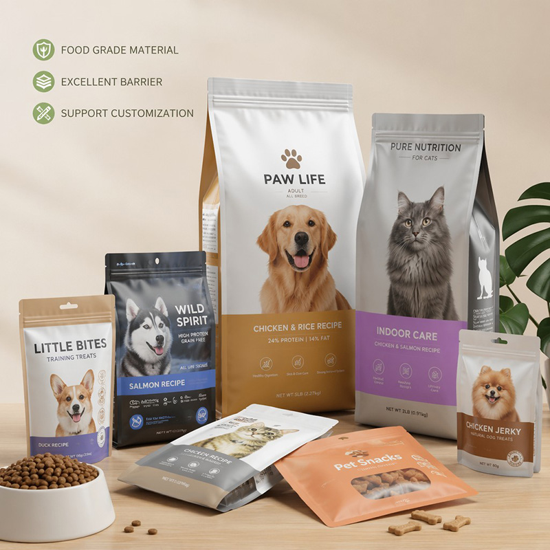 Composite Film Dry Pet Food Packaging Bags Composite Film Dry Pet Food Packaging Bags