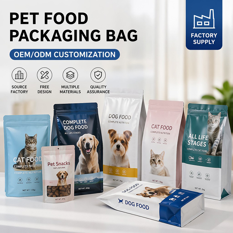 Composite Film Dry Pet Food Packaging Bags Composite Film Dry Pet Food Packaging Bags