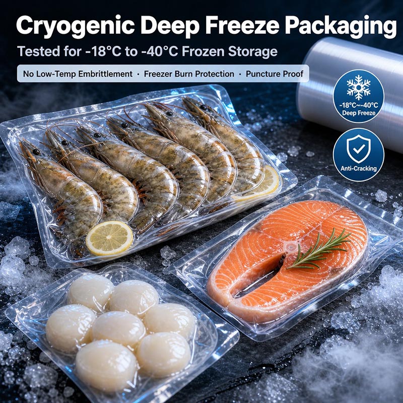 Low-Temperature PA/PE Thermoforming Film for Frozen Food Low-Temperature PA/PE Thermoforming Film for Frozen Food