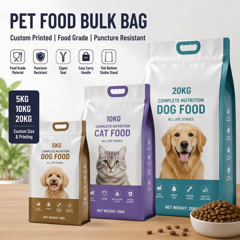 Composite Film Dry Pet Food Packaging Bags Composite Film Dry Pet Food Packaging Bags